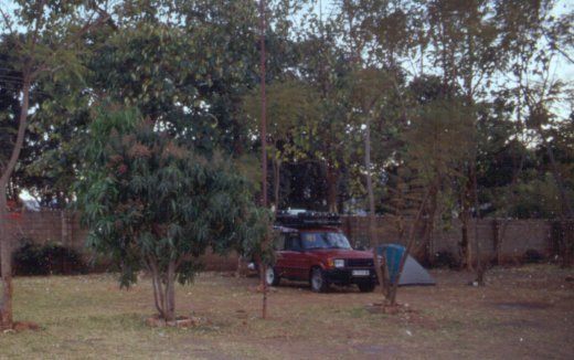 First camp site in Zambia