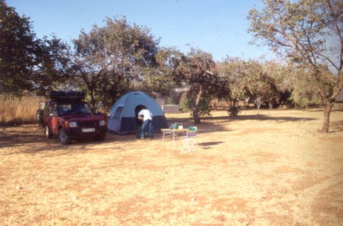 Camping at Lusaka