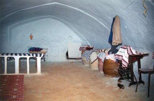 Inside a private Troglodyte home.